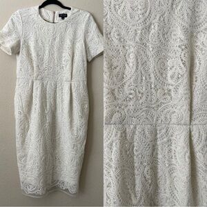 topshop lace midi dress